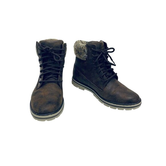 Cliffs by White Mountain Women’s Lace up Hiker Style Bootie Brown Leather Sz 6.5 - Picture 4 of 11